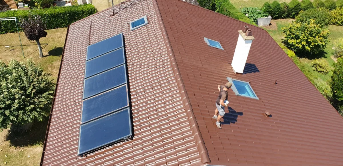 Peinture de toiture au rouleau — ZD Habitat Sur